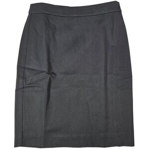 J Crew Black Cotton Blend Pencil Skirt Style‎ BO723 Size P0